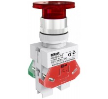 Выкл. кноп. грибок AELA 22 мм Цвет:КРАСНЫЙ неон 2  25030DEK  DEKraft