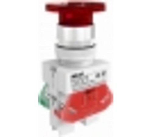 Выкл. кноп. грибок AELA 22 мм Цвет:КРАСНЫЙ неон 2  25030DEK  DEKraft