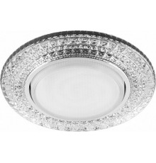 Светильник потолочный встраиваемый под лампу GX53 CD4020 20LED*2835 SMD 4000K, 15W GX53, без лампы, прозрачный, хром  29473  FERON