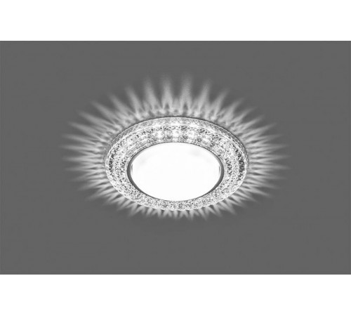 Светильник потолочный встраиваемый под лампу GX53 CD4020 20LED*2835 SMD 4000K, 15W GX53, без лампы, прозрачный, хром  29473  FERON