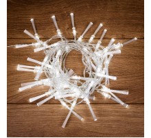 Гирлянда светодиодная Кисточки 48 LED БЕЛЫЕ 5 метров  303-035  NEON-NIGHT