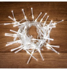 Гирлянда светодиодная Кисточки 48 LED БЕЛЫЕ 5 метров  303-035  NEON-NIGHT