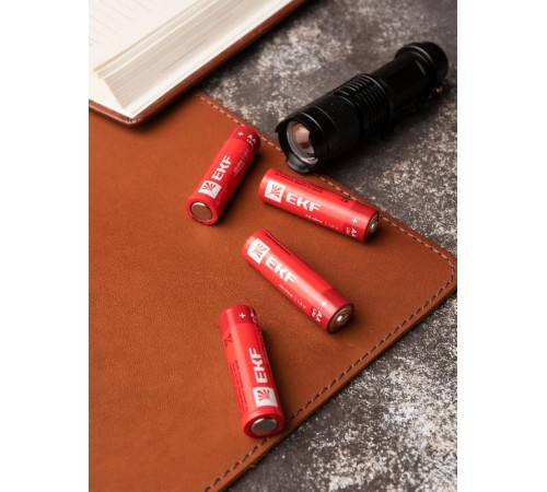 Батарейка алкалиновая типа АА(LR6) пластиковый бокс 24шт.  LR6-BOX24  EKF