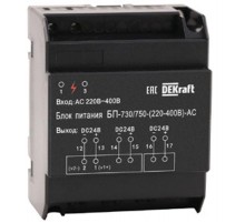 Блок питания (вх. напряжение DC (110-220B) вых. напряжение DC 24B) ВА-730/750  27298DEK  DEKraft