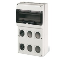 Корпус на 16 модулей и 6 постов  с основанием 70х87 мм. ТипM550  DIS6725616  DKC