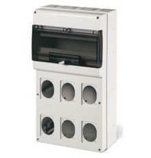 Корпус на 16 модулей и 6 постов  с основанием 70х87 мм. ТипM550  DIS6725616  DKC