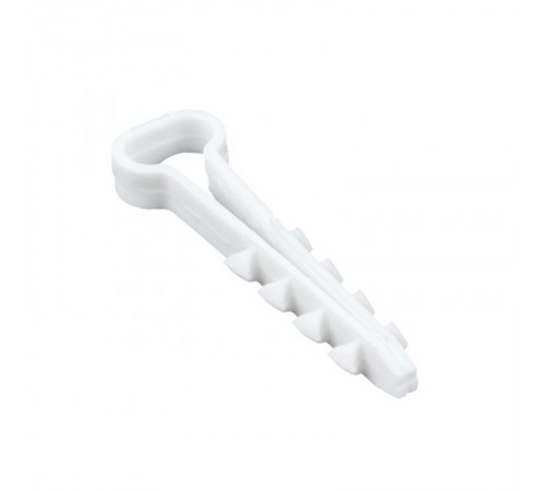Дюбель-хомут (5х10) полипропилен белый (50шт.) EKF PROxima  plc-cd-5x10w  EKF