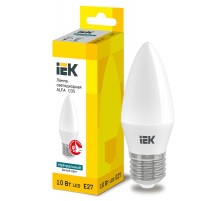 Лампа светодиодная  ALFA C35 свеча 10Вт 230В 4000К E27  LLA-C35-10-230-40-E27  IEK