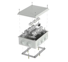 Коробка огнестойкая для о/п 40-0320-FR6.0-4-18-Р Е15-Е60 RAL7035 200х150х75 (5 шт/кор) серая  40-0320-7035-FR6.0-4-18-Р  Промрукав