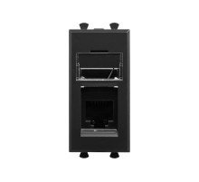 Телефонная розетка RJ-12 модульная, "Avanti", "Черный матовый", 1 модуль  4412311  DKC