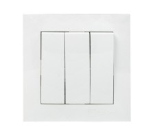 Валенсия Выключатель 3-кл. 10А белый  EWV10-024-10  EKF