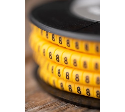 Маркер-кабельный 2,5кв.мм "8" (1000шт.) (ЕС-1) EKF PROxima  plc-KM-2.5-8  EKF