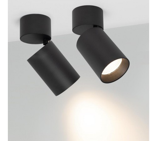 Светильник SP-POLO-SURFACE-FLAP-R85-15W Warm3000 (BK-BK, 40 deg)  027548  Arlight