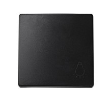 Simon 73 Клавиша для выключателя одноклавишного кнопочного с пиктограммой "лампа", S73 Loft, графит  73018-62  Simon