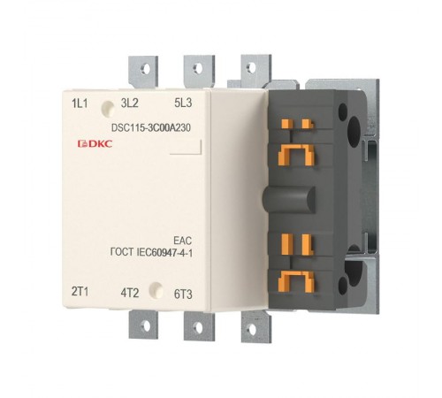 Магнитный контактор DSC115-3C00A230115А 55кВт (AC3) кат 220В AC  DSC115-3C00A230  DKC