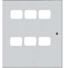 Дверь для ЩЭ 6 кв. 3 окна в ряд по горизонтали  mb29-d-g-6  EKF