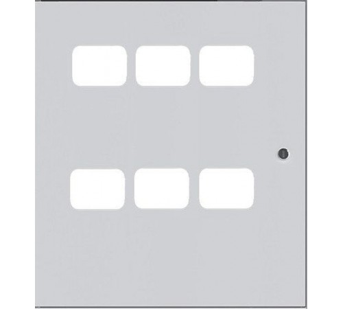 Дверь для ЩЭ 6 кв. 3 окна в ряд по горизонтали  mb29-d-g-6  EKF