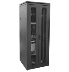ITK LINEA N Шкаф 48U 600х1100мм две секц. дв. перф. чер.  IND-LN05-48U61-4P2S-RTC  ITK