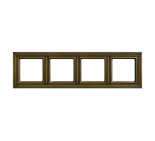 Рамка 4-поста; термопласт; антик; Eco Deco  EPD484AT  Jung