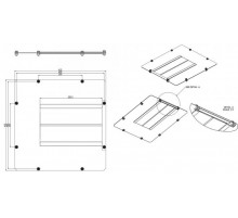 Заглушка WZ-1718-42-01-161 с ф.д.отв.A (380x380мм) в пл/кр.шк.SZB,OTS1,SZB SE,DC,ECO-LINE,420x420мм,черн.(RAL 9005)(1718-42-2-1/9005)  15075  Zpas