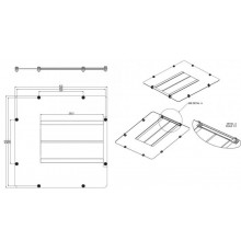 Заглушка WZ-1718-42-01-161 с ф.д.отв.A (380x380мм) в пл/кр.шк.SZB,OTS1,SZB SE,DC,ECO-LINE,420x420мм,черн.(RAL 9005)(1718-42-2-1/9005)  15075  Zpas