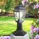 Светильник садово-парковый НТУ 04-60-001 , "Оскар" напольный четырехгранный черный  Б0048099  ЭРА