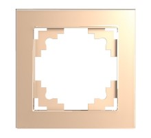 Рамка 1-местная, серия Катрин, GFR00-7001-02, шампань  39527  STEKKER