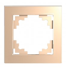 Рамка 1-местная, серия Катрин, GFR00-7001-02, шампань  39527  STEKKER