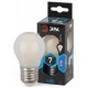 Лампа светодиодная F-LED P45-7W-840-E27 frost (филамент, шар мат., 7Вт, нейтр, E27)  Б0027959  ЭРА