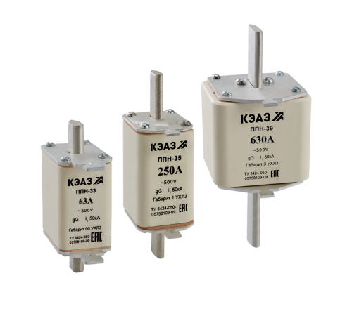 Вставка плавкая ППН-39-X0-3-40А-УХЛ3 331387  КЭАЗ