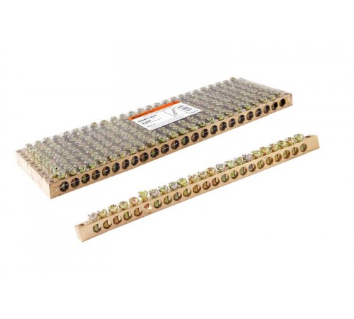 Шина "N" нулевая 8x12мм 24/2 (24 группы/крепеж по краям)   SQ0801-0075  TDM