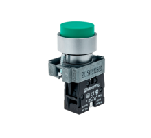 Кнопка выступающая, зеленая, 1NO, мет. MTB2-BLZ113  58155  ОВЕН