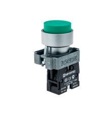 Кнопка выступающая, зеленая, 1NO, мет. MTB2-BLZ113  58155  ОВЕН