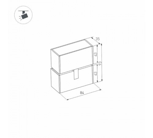Светильник MAG-LASER-FOLD-45-S84-3W Day4000 (WH, 15 deg, 24V)  027626  Arlight