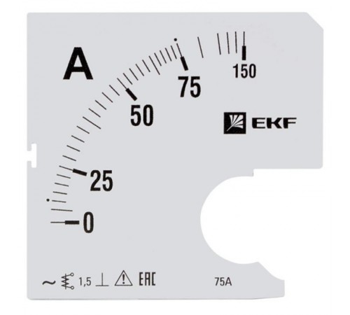 Шкала сменная для A961 75/5А-1,5 EKF PROxima  s-a961-75  EKF