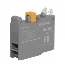 Контактный блок с клеммными  зажимами под винт, нормально-замкнутый  MC-NCPS  DKC
