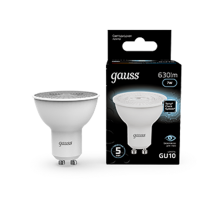 Лампа светодиодная LED 7Вт GU10 220В 4100К MR16  101506207  Gauss
