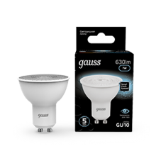 Лампа светодиодная LED 7Вт GU10 220В 4100К MR16  101506207  Gauss