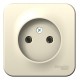 Blanca Молочный О/У Розетка без заземления без шторок, 16А, 250В  BLNRA000102  SE