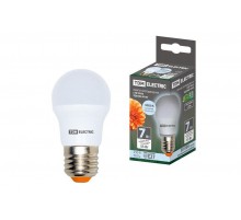 Лампа светодиодная LED 7Вт Е27 230В 4000К FG45 шар  SQ0340-0180  TDM