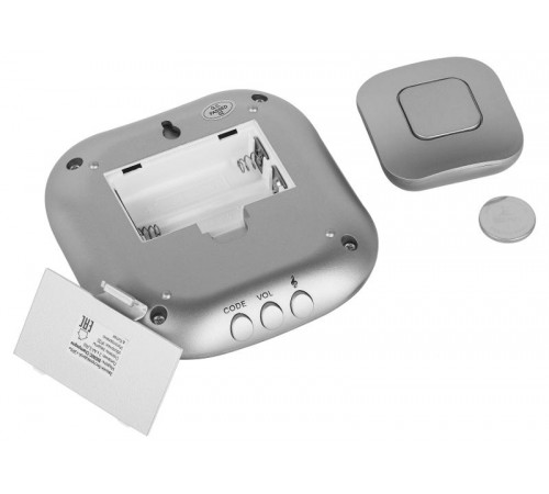 Звонок  ЭРА BIONIC Silver беспроводной  Б0017749  ЭРА