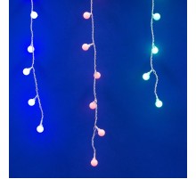Занавес светодиодный с контр. "Радуга" ULD-E2405-100/DTA MULTI IP20 RAINBOW   16 нитей 100 диодов 25х0,5м мультиколор IP20 шнур прозр  11130  Uniel