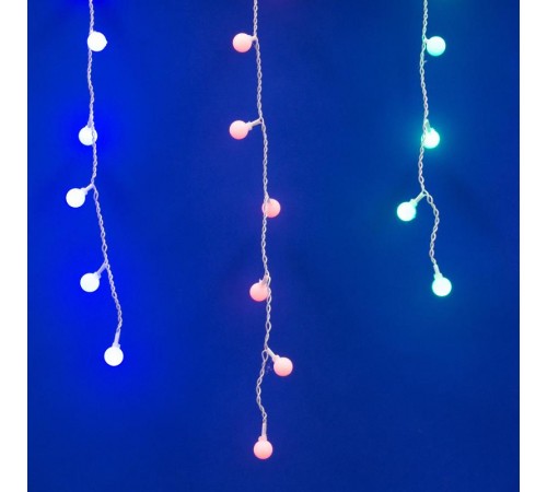 Занавес светодиодный с контр. "Радуга" ULD-E2405-100/DTA MULTI IP20 RAINBOW   16 нитей 100 диодов 25х0,5м мультиколор IP20 шнур прозр  11130  Uniel