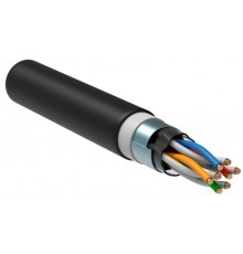 Каб. в. п. U/UTP кат. 5E 4х2х24AWG solid LSZH/LDPE чер.  LC3-C5E04-189  ITK