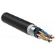 Каб. в. п. U/UTP кат. 5E 4х2х24AWG solid LSZH/LDPE чер.  LC3-C5E04-189  ITK
