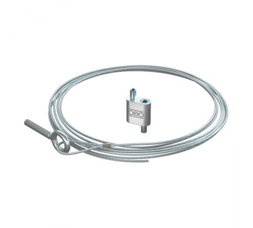 Подвес тросовый QWT AS 2 2M G с рым-болтом М6 и фиксатором, 2,0х2000 мм ( QWT AS 2 2M G )  1450526  OBO Bettermann