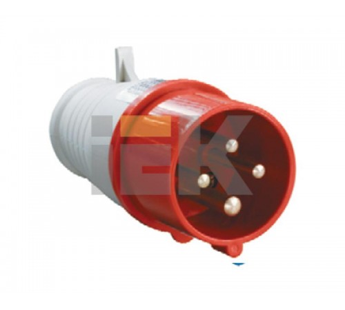 Вилка 014 3Р+РЕ 16А 380В IP44  PSR02-016-4  IEK