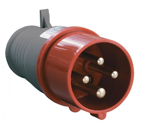 Вилка 014 3Р+РЕ 16А 380В IP44  PSR02-016-4  IEK