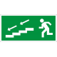 Пиктограмма ПЭУ 005 По лестнице вниз налево (242х50) PC-M /комплект, 2шт./  2502000730  Световые Технологии