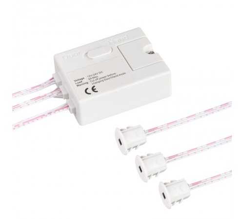 ИК-датчик SR-PRIME-IN-S80-WH (12-24V, 96-192W, DOOR/HAND)  036165  Arlight